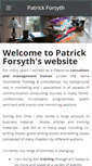 Mobile Screenshot of patrickforsyth.com